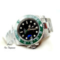BARGAIN, GMT Automatic Watch, Seiko NH34 Movement, Kermit Ceramic Bezel, BrandNew