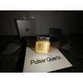 Vintage Pulsar Quartz in Origional Box with purchase guarantee coupon from 1985! (working)