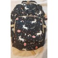 Navy Blue Unicorn Nappy / creche Backpack Bag