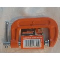 C-clamp with black screw jaw size 2` / 50mm