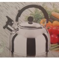 *New Stock* Stainless Steel Whistle Kettle 3.0L, heat resistant knob and handle, Elegant Design