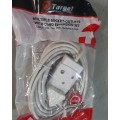10M extension cord with 2 way multiplug