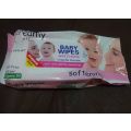 Baby Wipes 80pc, ProVit B enriched, chamomile Extract, Alcohol Free, Soft and Gentle