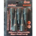 5pcs Magnetic Nut Setters, 7mm or 10mm, high precision made exact screw fit, Reduces Slip & carm out
