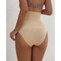 Solid high waisted shape wear panty beige /apricot size medium (34/36)