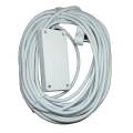 15m extension cord with a 2-way multiplug - white