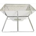 Foldable Barbeque Braai Stainless Steel Camping Outdoor Strong easy cleanable with ash tray