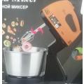 Electric Stand Mixer 2-way, with 7 Speed, 2L, 4 attachments, 250W, double rod stirring