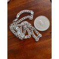 Sterling silver chain 60cm marked 925. (Excl. Krugerrand)