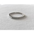Solid 925 Sterling Silver Designer Ladies Eternity Style Ring with Cubic Zirconia's, NOT PLATED!!