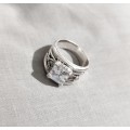 Solid 925 Silver Handmade Designers Statement Ring, See full Description!!!