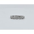 Solid 925 Silver Designer Eternity Band, Very Solidly made, Brand new!!!