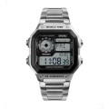 Wow!! Skmei Gents Military Style Sports Watch, Multifunction, Silver Color, Brand New!!