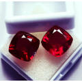 `2 PIECES` Natural Ruby Loose Gemstone Cushion cut 8 to 10 Ct Certified Pair