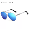 GUZTAG Unisex Classic Brand Men Women Aluminium Sunglasses Polarized UV400 G8002 `Brownish Colour`