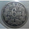 1895 Sixpence