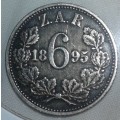 1895 Sixpence