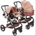 Baby Pram / Stroller - 3 Function Foldable Baby Pram with Car Seat- Khaki Chocolate Belecoo Brand