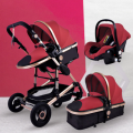 3 in 1 Baby Stroller - Maroon