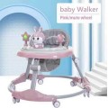Baby Walker Multi-Function Anti-Rollover Baby Walking Ring [Pink]