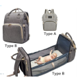 Portable 2 in 1 Bassinet For Baby Foldable Baby Bed and  Bag
