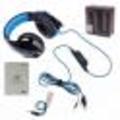 KOTION G2000 3.5mm+USB Gaming Headphone Over-ear Headset w Mic (Blue)