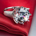 Extraordinary 5.52ct Cr.Diamond Designer Solitaire Ring - Size 6 / L+ / 16.3mm