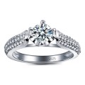 Amazing! 0.77ct Cr.Diamond and Accents Engagement Ring - Size 7 / O / 17.3mm