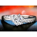 Exquisite! 1.46ct Cr.Diamond and Accents Engagement Ring - Size 8 / P+ / 18.0mm