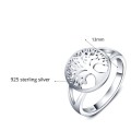 TREE OF LIFE 925 SOLID STERLING SILVER RING SIZE 7 / N+
