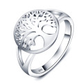 TREE OF LIFE 925 SOLID STERLING SILVER RING SIZE 7 / N+