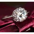 STUNNING! 1.67ct Cr.Diamond Solitaire Engagement Ring - Size 7 / O / 17.3mm