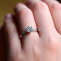 BEAUTIFUL! Wow 1.46ct Cr.Diamond and Accents Engagement Ring. Size 6 / M / 16.3mm