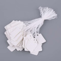 100x White String Tags, Price Tag for Jewellery etc.