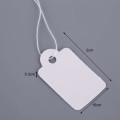 100x White String Tags, Price Tag for Jewellery etc.