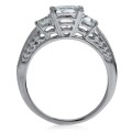 Exquisite 1.58ct Cr.Diamond Cushion Cut Ladies Engagement Ring. Size 9 / S / 19mm