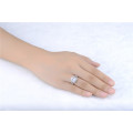 ASHA CRAFT JEWELLERY. Designer 3.28ct. Cr.Diamond Halo Engagement Ring. Size 10/U