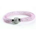 NEW STARDUST COLLECTION - Crystal Bangle Bracelet Mesh with Magnetic Clasp - PALE PINK
