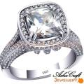 **R3200.00** Unbelievable!! 210 Sparkling Accents & 3.87ct Cr.Diamond Designer Ring - Total 5.97ct!!