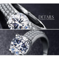 Breathtaking!! 2.68ct Sparkling Cr.Diamond Designer Engagement Ring - Size 6/M/16.3mm
