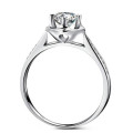 BEAUTIFUL!!! 0.99ct Cr.Diamond Solitaire and Accents Engagement Ring. Size 9/S/19.0mm