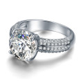 MAGNIFICENT! Sparkling 4.76ct Cr.Diamond Majestic Solitaire Engagement Ring. Size 7/N+
