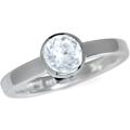 CERTIFIED & IN STOCK- Genuine 1.01ct White Topaz 925 Sterling Silver Ring, Size 7/O/17.3mm
