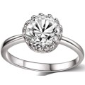 ASHA CRAFT JEWELLERY. 2.00CT CR.DIAMOND SOLITAIRE ENGAGEMENT RING - Sizes 7-9 / O-S