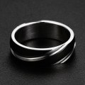 IN STOCK NOW! Stainless Steel & Black MENS Band Ring - Size 13 / Z+1 / 22.2mm