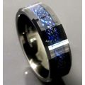 IN STOCK NOW! Celtic Mens Black Ceramic and Resin Band. Ring size 12 / X+ / 21.4mm