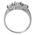 925 Sterling Silver 1.50ct Cubic Zirconia Ring. Size 7 / N½ / 17.3mm