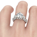 MAGNIFICENT! 3.00ct Cr.Diamond Solitaire Engagement Ring. Size 7 | N-O