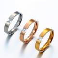 Princess Cut 0.50ct CZ Titanium Engagement Ring. Size 6