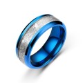 Mens Titanium Meteorite Design Wedding Band. Ring Size 6,7,8,9,10,11,12,13